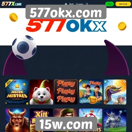 Variedade de jogos disponíveis em 577okx.com